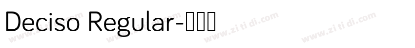 Deciso Regular字体转换
